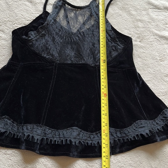 Free People Velvet & Lace Peplum Tank - Picture 11 of 12